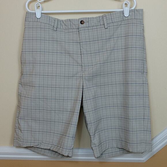 Greg Norman Tan Plaid Shorts size 36 - Picture 1 of 9